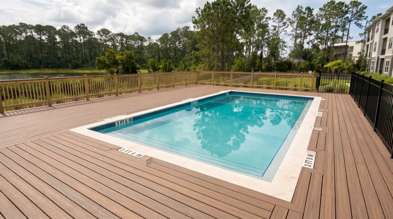 Photoreal completion visualization of the Cardinal Street Aquatic Center poolscape